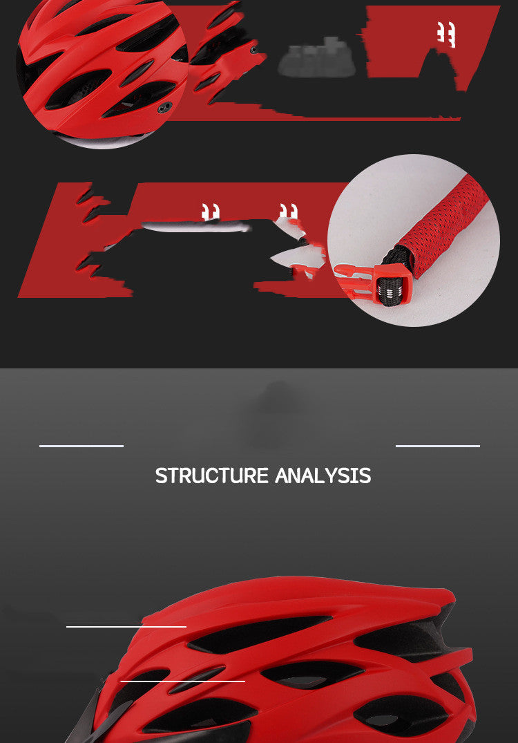 Bicycle Helmet Head Cap Integrated Mountain Road Bike Bicycle Light - Image 3