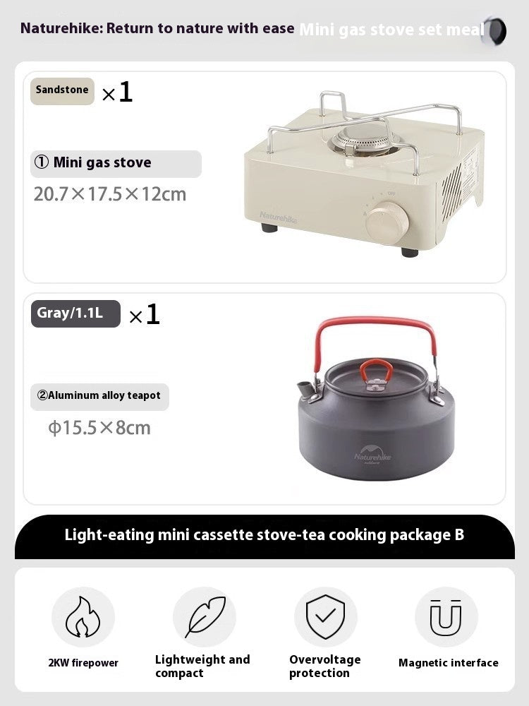 Mini Portable Gas Stove Outdoor Camping Cookware Stove Portable - Image 9