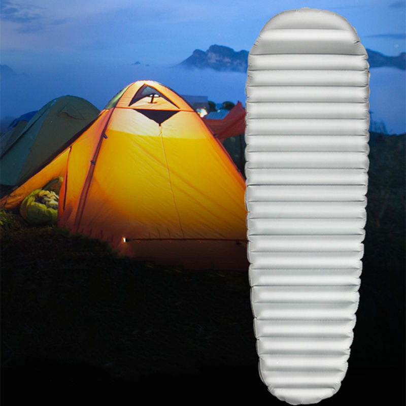 Ultra-light Silver-coated Single Double Inflatable Moisture-proof Outdoor Mountaineering Camping Mat - Image 5
