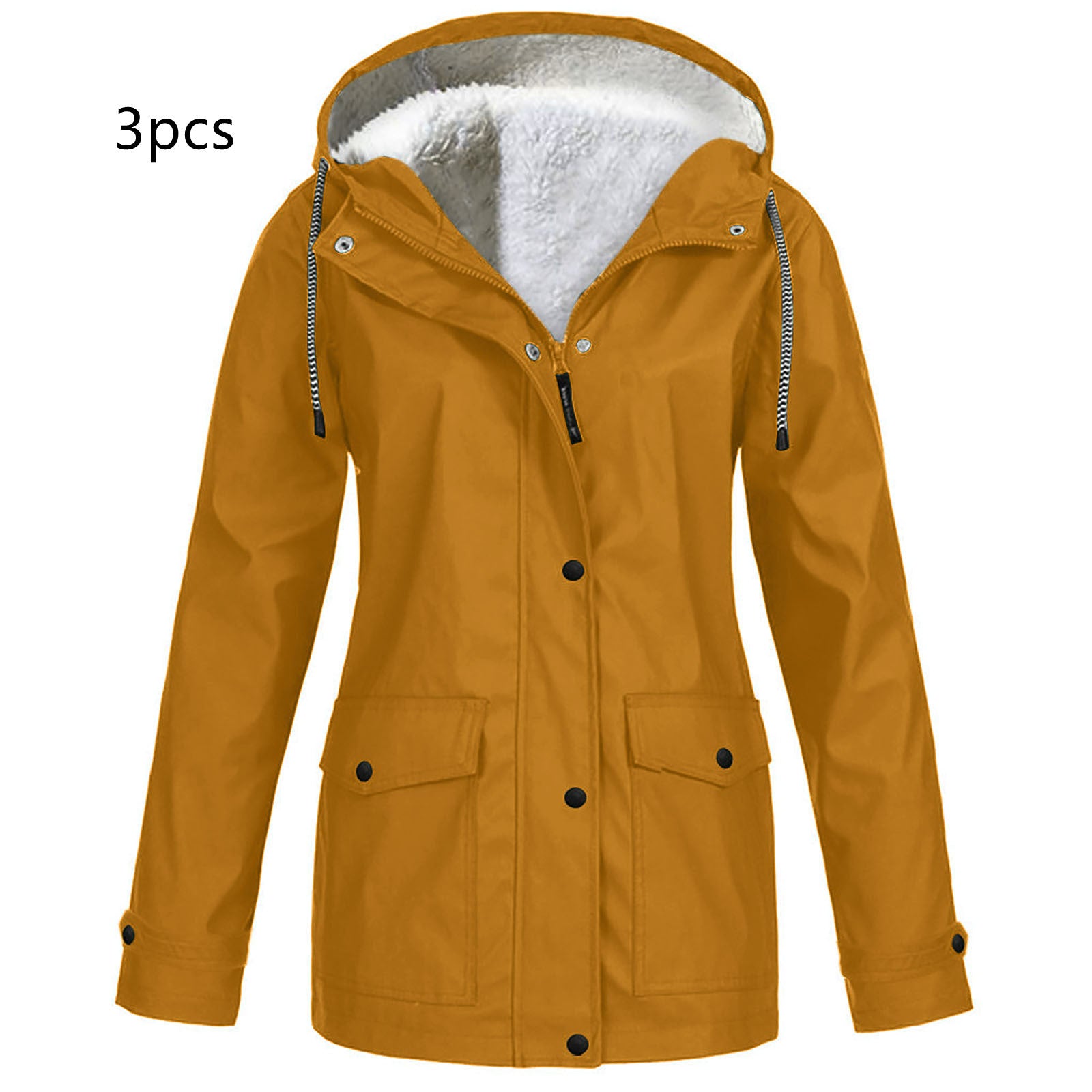 Fleece Outdoor Mountaineering Hooded Jacket - Image 10
