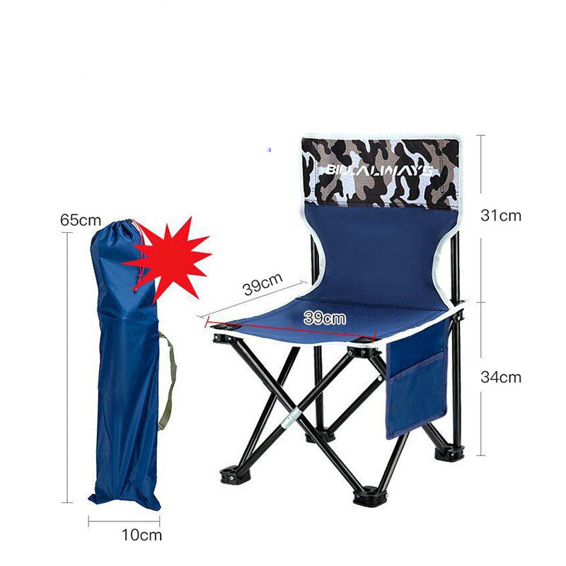Outdoor Folding Chair Portable Camping Equipment Backrest - Image 18