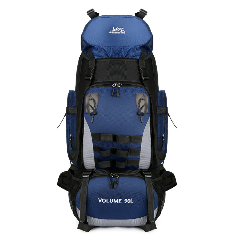 90L Large Capacity Outdoor Travel Backpack For Men, Waterproof And Durable Hiking Bag, Cotton Quilt, Luggage, Work Backpack - Image 3