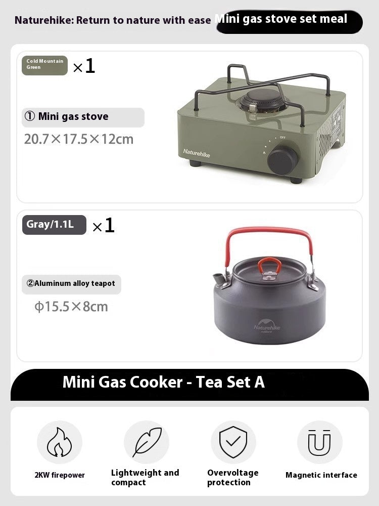 Mini Portable Gas Stove Outdoor Camping Cookware Stove Portable - Image 6