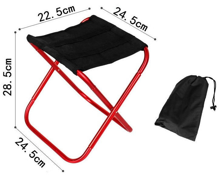 Outdoor Aluminum Folding Stool Chair - Image 9