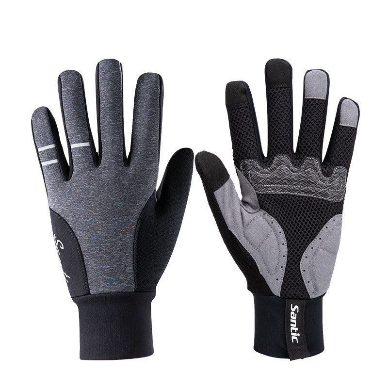 Cycling Windproof Long Finger Bike Gloves - Image 6