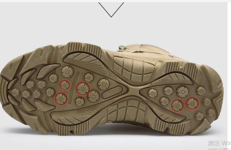 Breathable High Top Outdoor Hiking Tactical Boots Desert Boots - Image 3