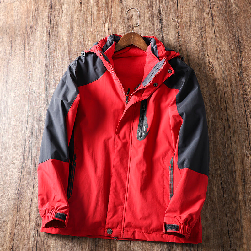 Winter Men's Plus Fleece Warm And Windproof Outdoor Jacket - Image 2