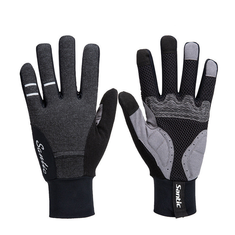 Cycling Windproof Long Finger Bike Gloves - Image 3
