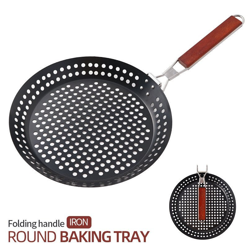 Outdoor Camping Foldable Grilled Skillet Pan - Image 5
