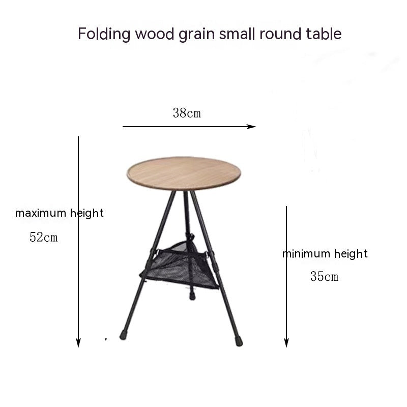 Outdoor Camping Folding Aluminum Alloy Tripod Table - Image 13