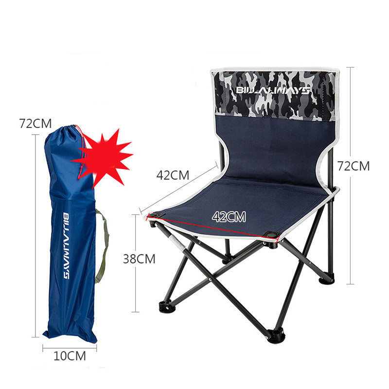 Outdoor Folding Chair Portable Camping Equipment Backrest - Image 4