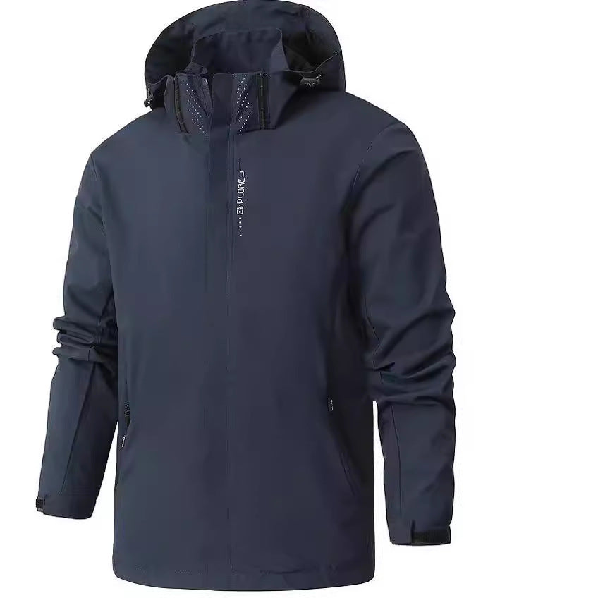 Mountaineering Outdoor Shell Leisure Sports Windbreaker Hooded Jacket - Image 11