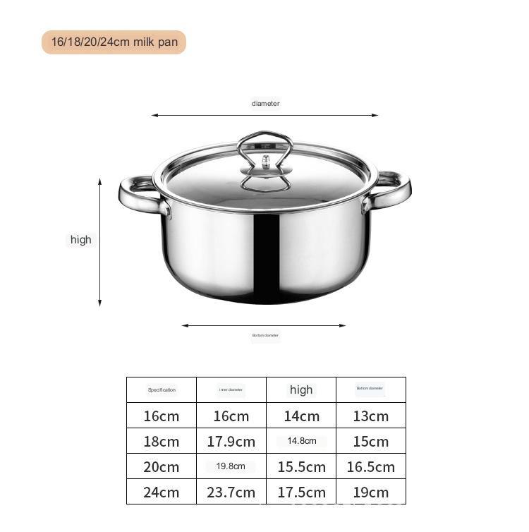 Stainless Steel Cookware Set Thick Kitchen Utensils - Image 8