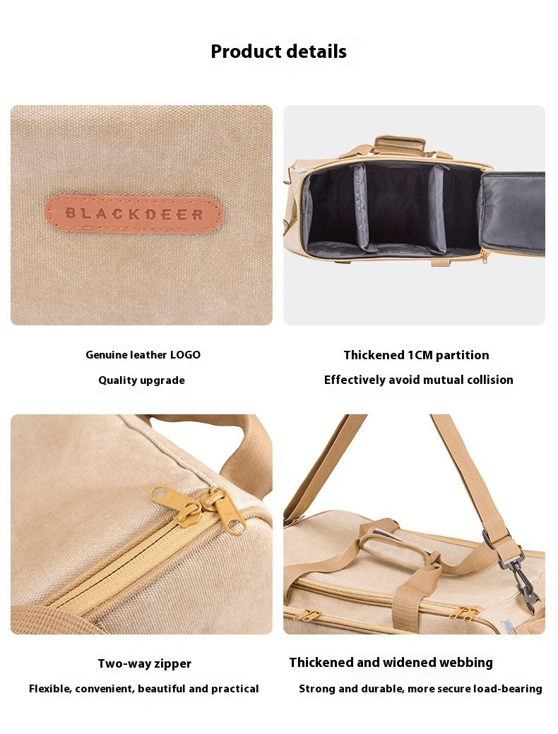 Outdoor Camping Tableware Thickened Gas Tank Stove Cookware Kitchenware Picnic Bag - Image 8