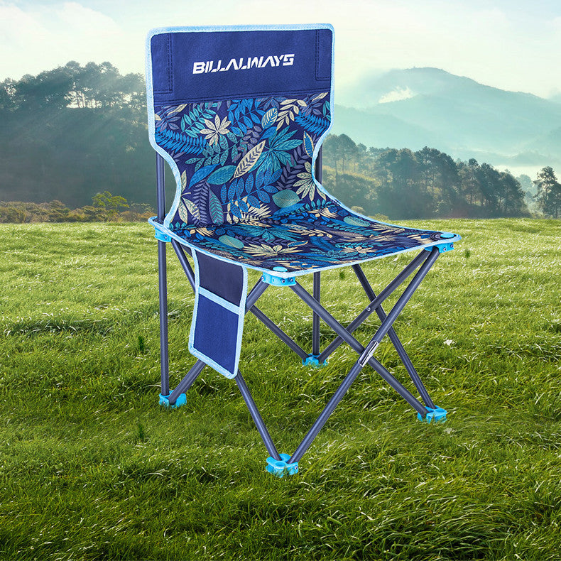 Outdoor Folding Chair Portable Camping Equipment Backrest - Image 11