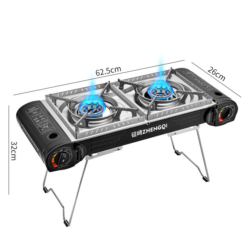 Portable Outdoor Field Double Range Cookware Baking Tray - Image 5