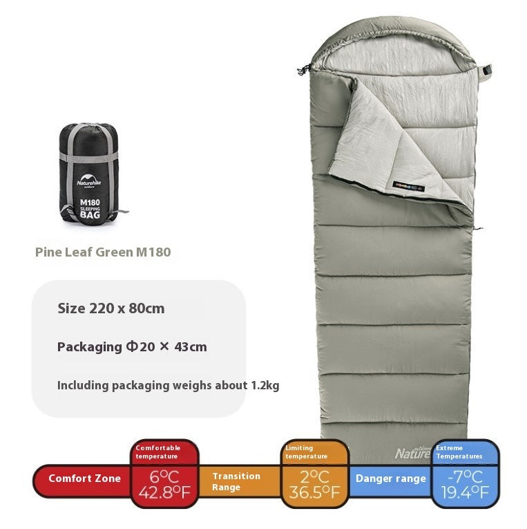 Washable And Spliced Double-person Tent Camping Portable Sleeping Bag - Image 8