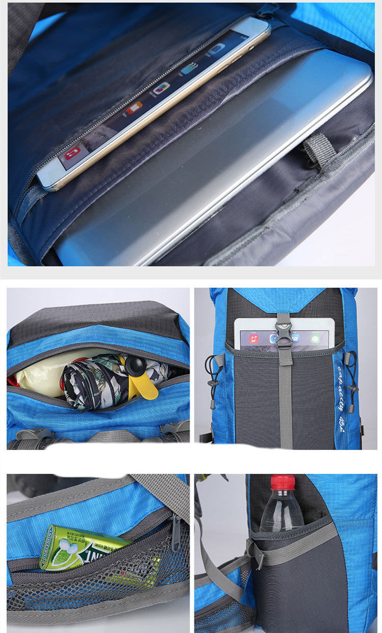 Backpack Outing Travel Outdoor Mountaineering Bag USB Charging - Image 3