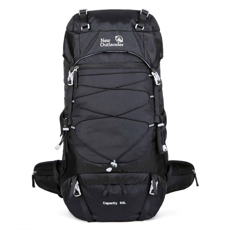 Outdoor Mountaineering Bag 50L Large Capacity Nylon Travel Camping Hiking Mountaineering Backpack - Image 9