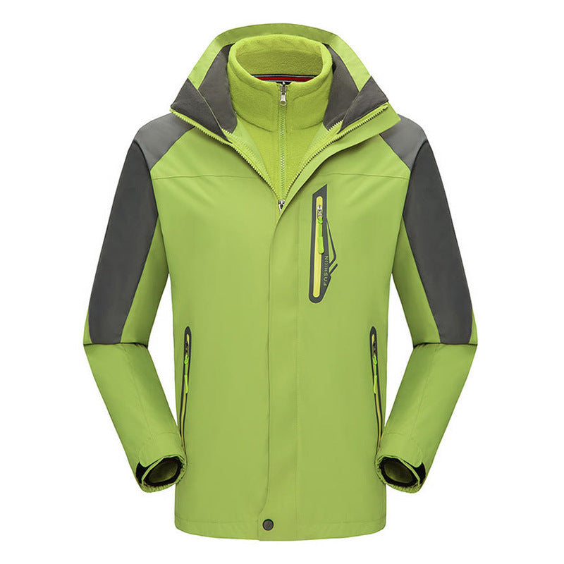 Winter Fleece-lined Thickened Three-in-one Shell Jacket Outdoor Windproof Waterproof Mountaineering Suit - Image 6