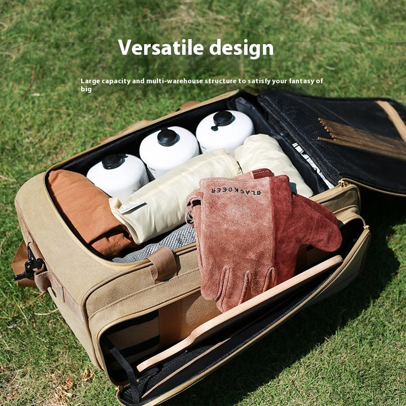 Outdoor Camping Tableware Thickened Gas Tank Stove Cookware Kitchenware Picnic Bag - Image 2