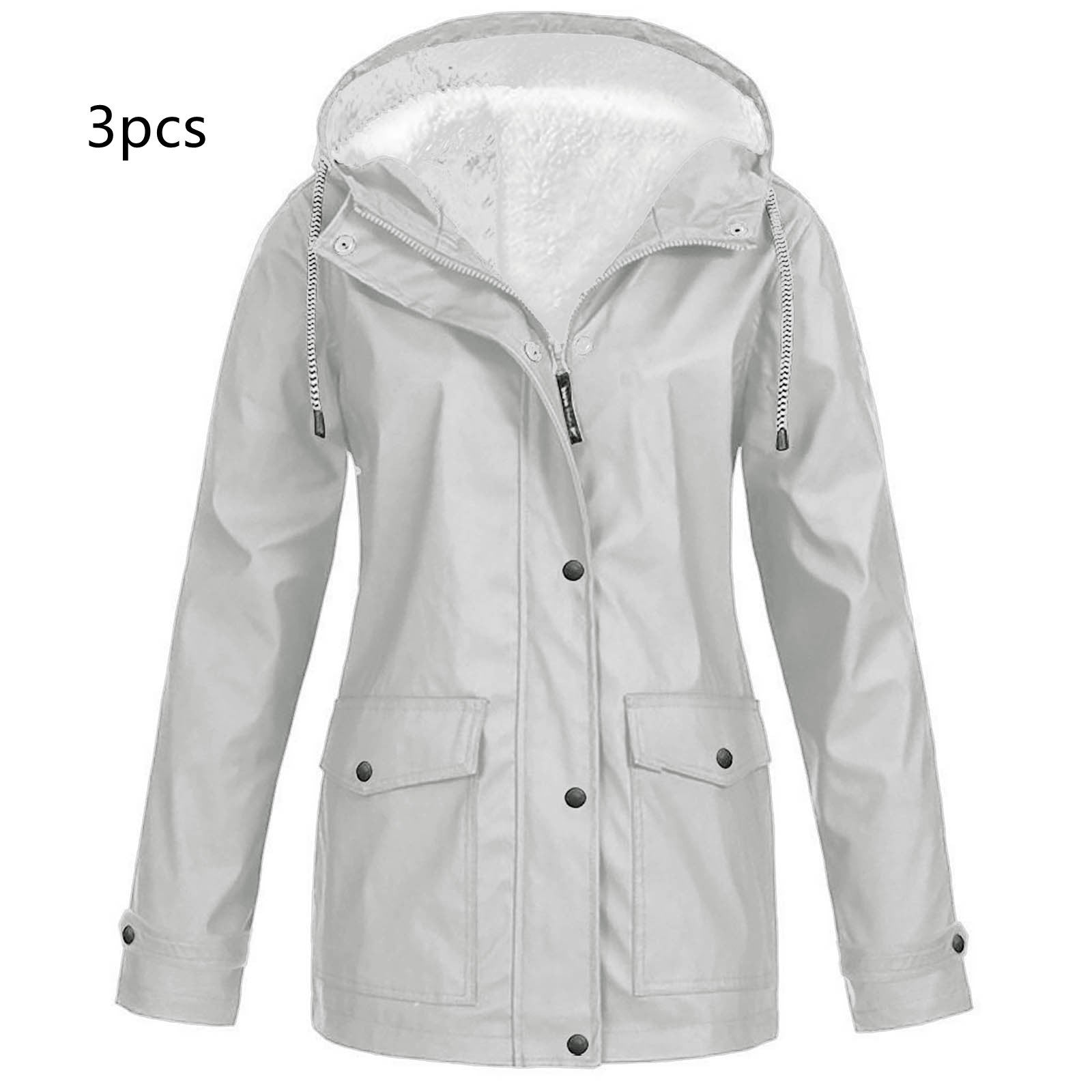 Fleece Outdoor Mountaineering Hooded Jacket - Image 9