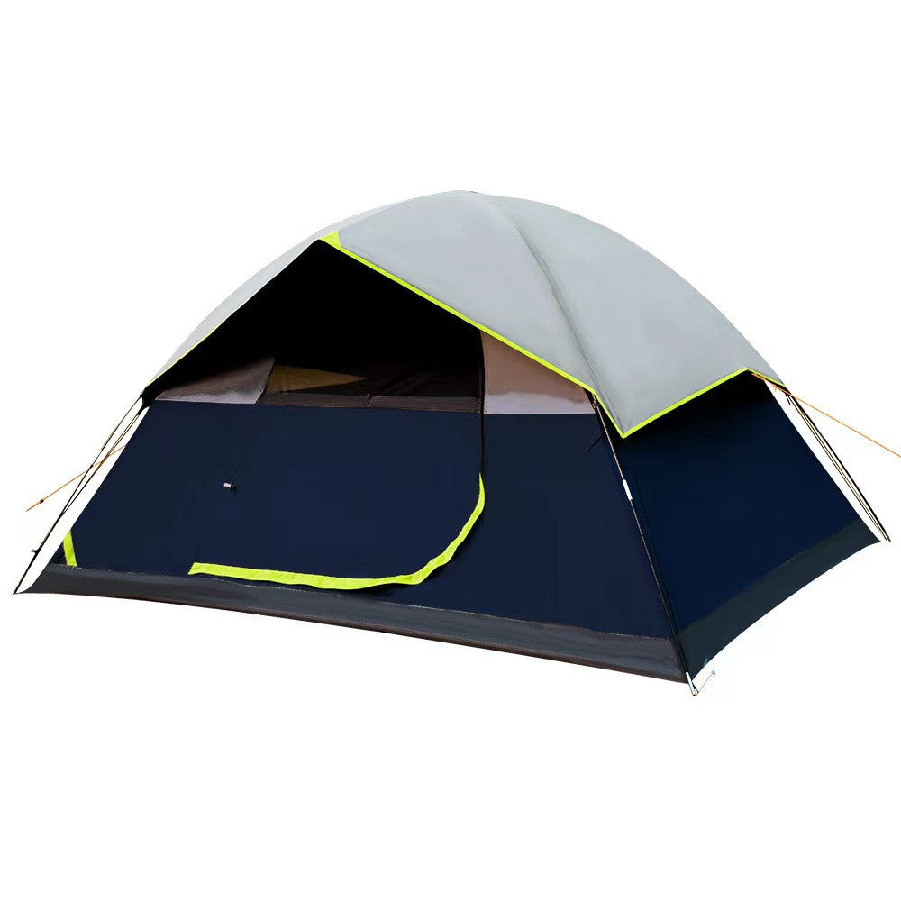 4 Person Black Coated Darkroom Tent For Camping Family Backpacking Tents - Image 6