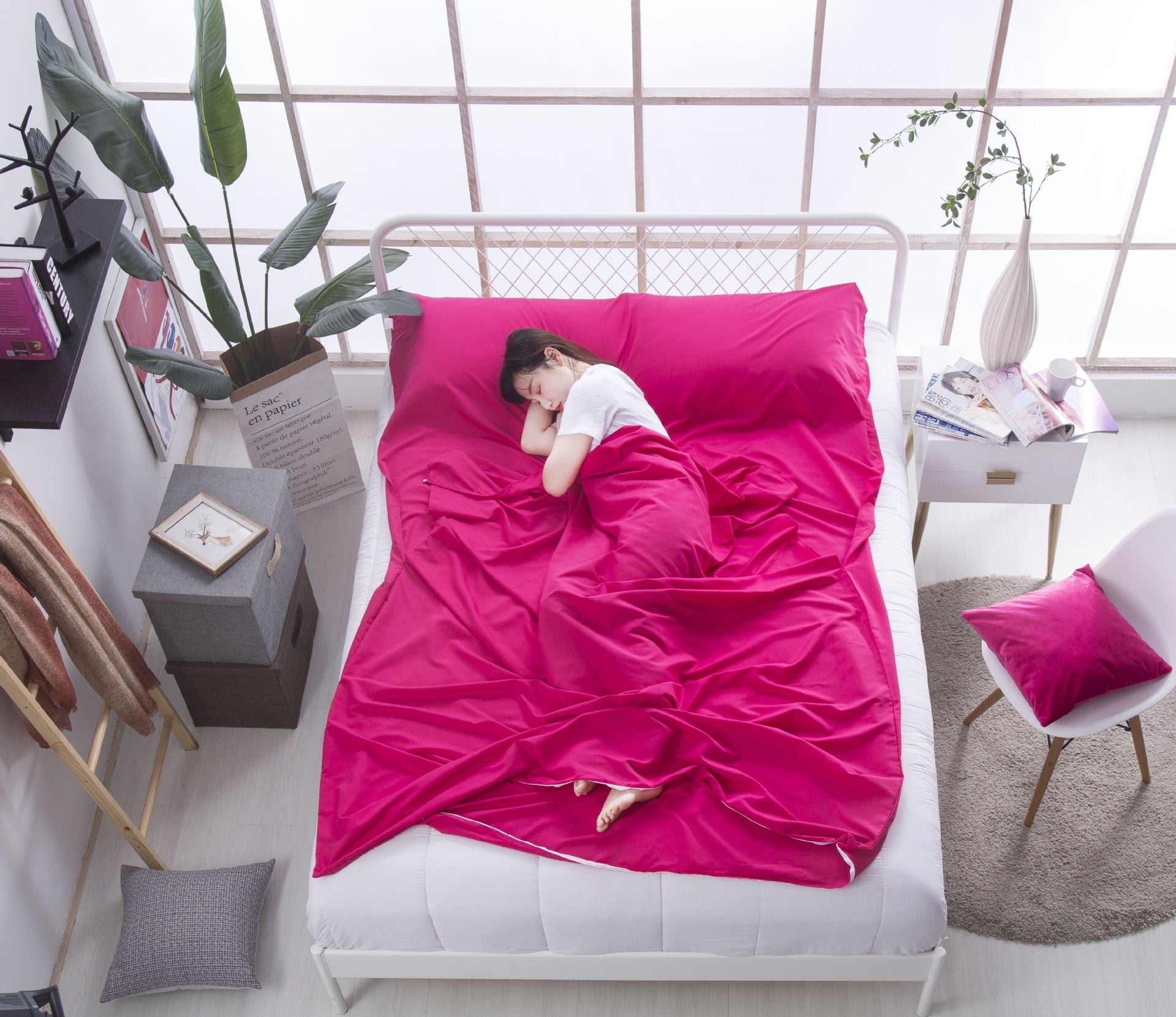 Thin Portable Ultra-light Cotton Sleeping Quilt Cover Anti-dirt-proof Travel Sleeping Bag - Image 3