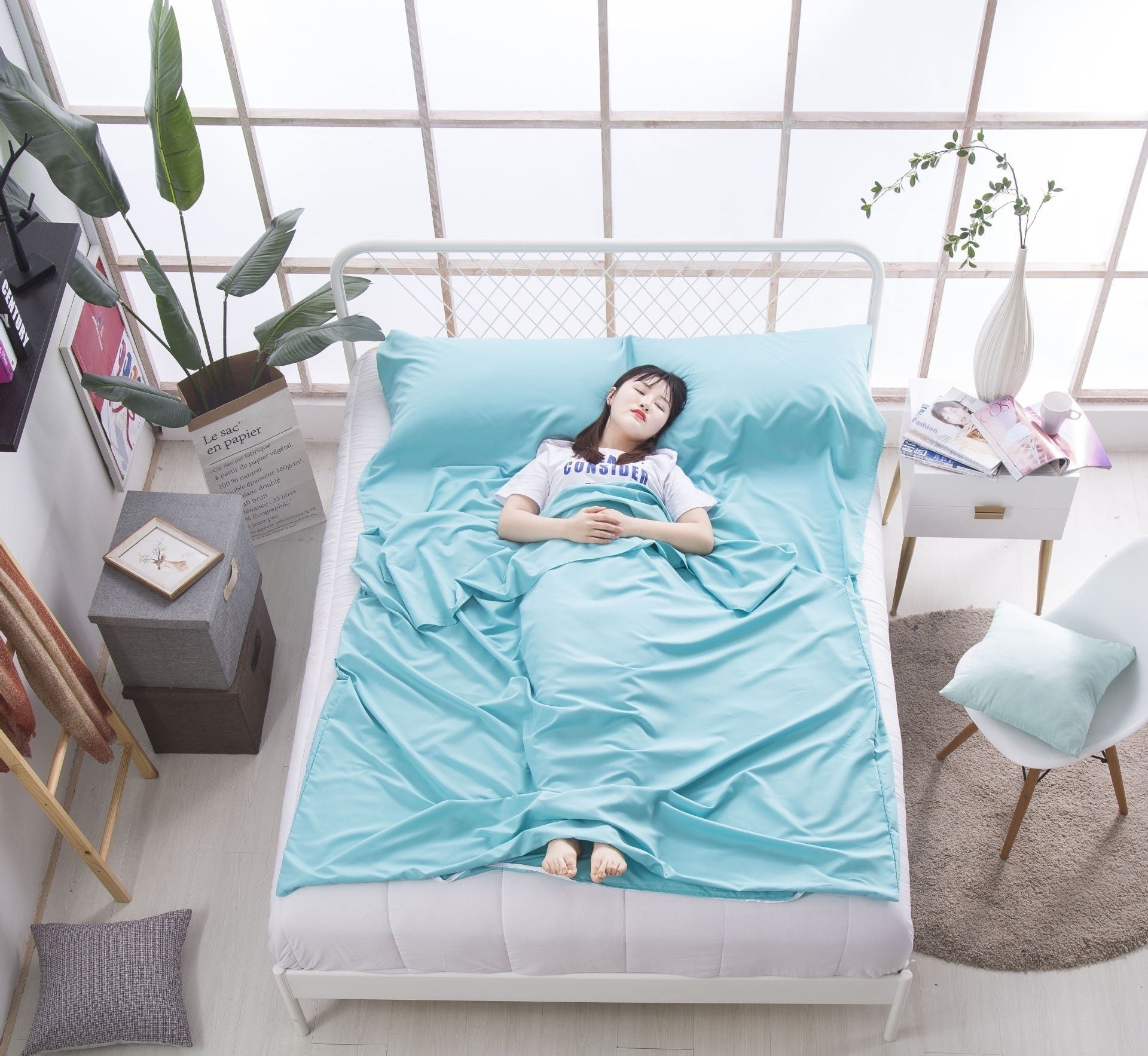 Thin Portable Ultra-light Cotton Sleeping Quilt Cover Anti-dirt-proof Travel Sleeping Bag