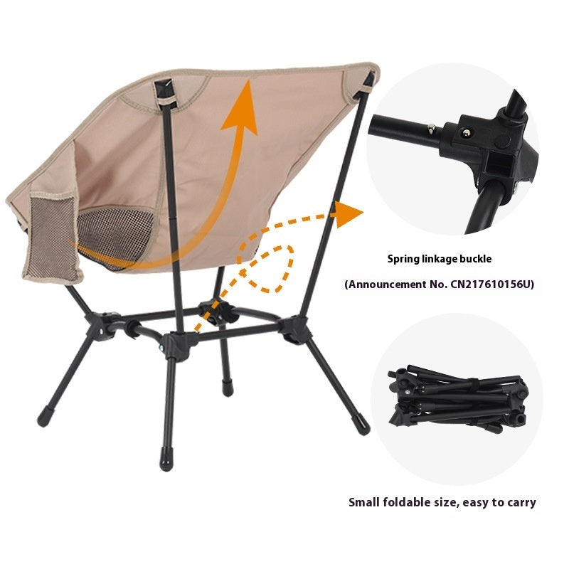 Square Camping Chair Convenient Leisure Folding Chair - Image 5