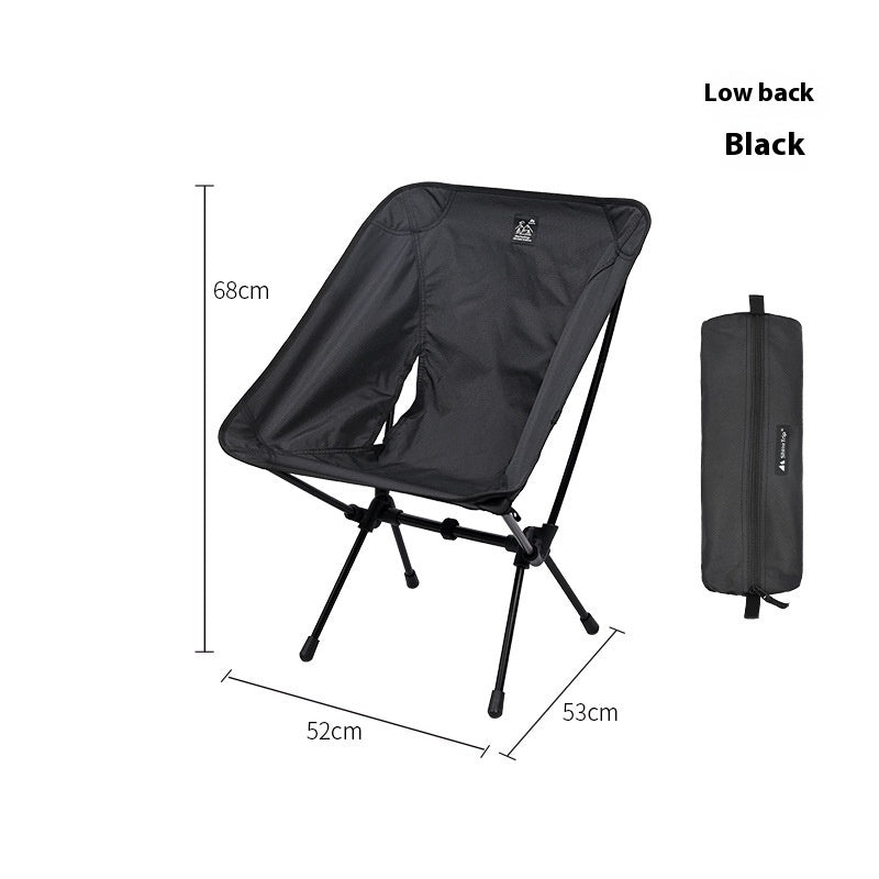 Lightweight Portable Foldable Outdoor Aluminum Alloy Moon Chair - Image 7