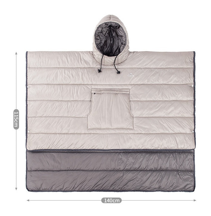 Portable Camping Quilt Warm Camping Sleeping Bag Travel Wearable Cloak - Image 5