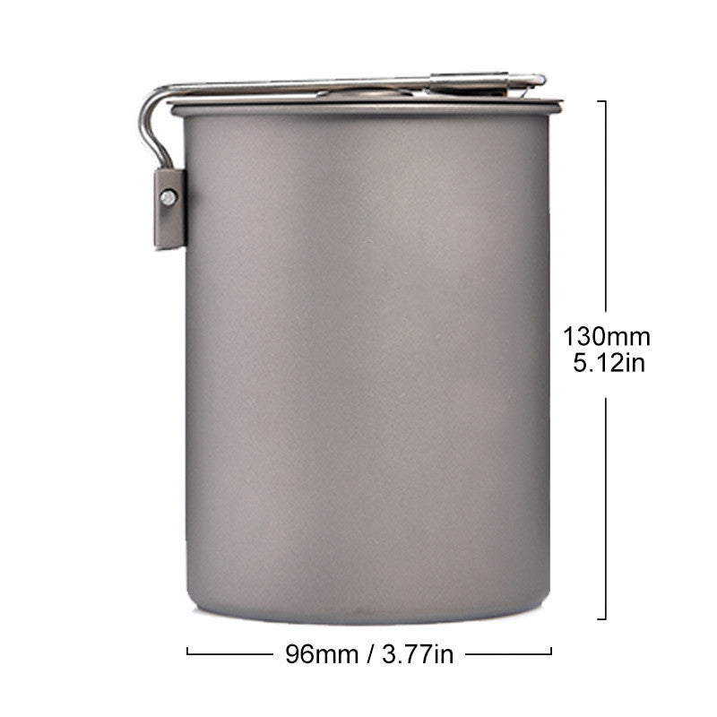 Camping Pot 900ML Pure Titanium Camping Pot - Image 5