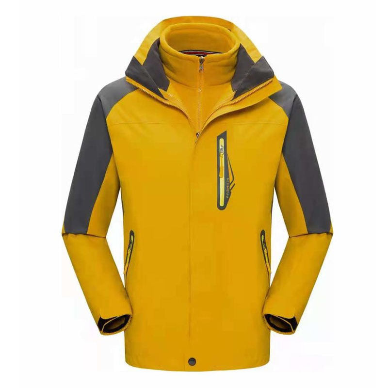 Winter Fleece-lined Thickened Three-in-one Shell Jacket Outdoor Windproof Waterproof Mountaineering Suit - Image 10