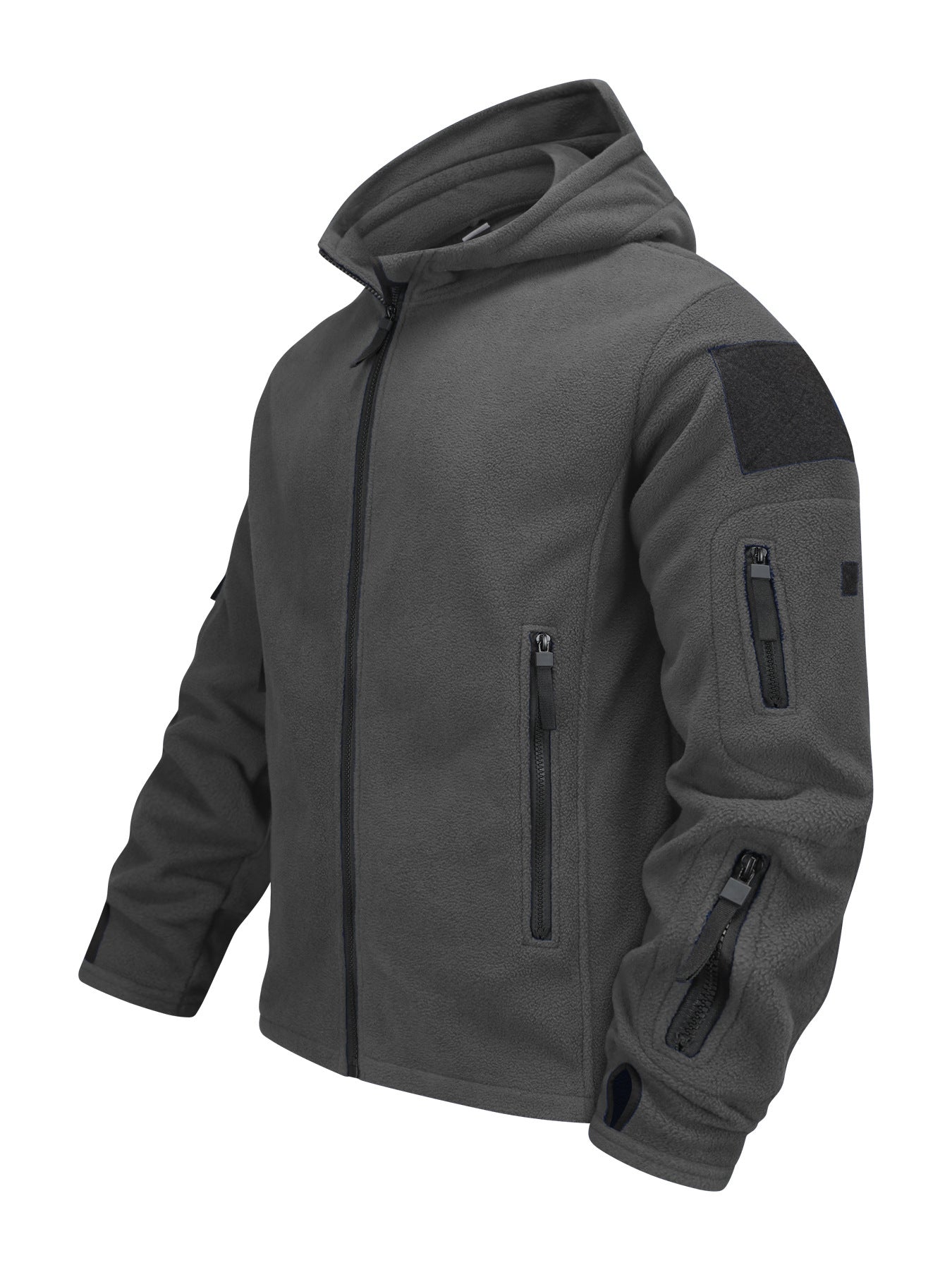 Men's Outdoor Keep Warm Fleece Cold-proof Shell Jacket - Image 3
