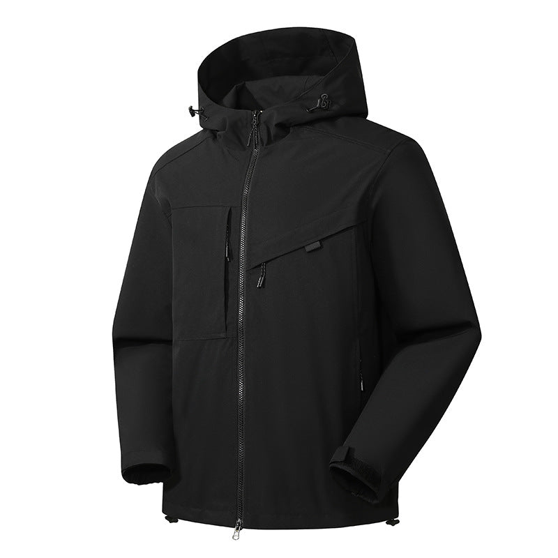 Waterproof Windproof Outdoor Shell Jacket Men And Women Same Style Jacket - Image 5