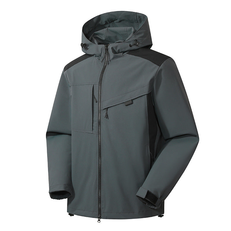 Waterproof Windproof Outdoor Shell Jacket Men And Women Same Style Jacket - Image 3