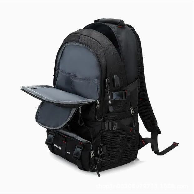 Large Capacity Men's Mountaineering Backpack Travel Backpack - Image 9