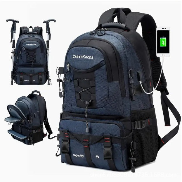 Large Capacity Men's Mountaineering Backpack Travel Backpack - Image 4