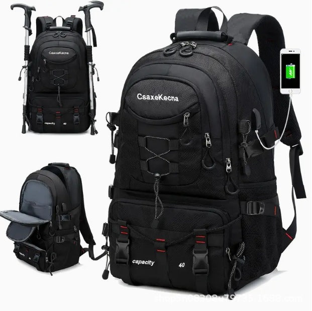 Large Capacity Men's Mountaineering Backpack Travel Backpack - Image 8