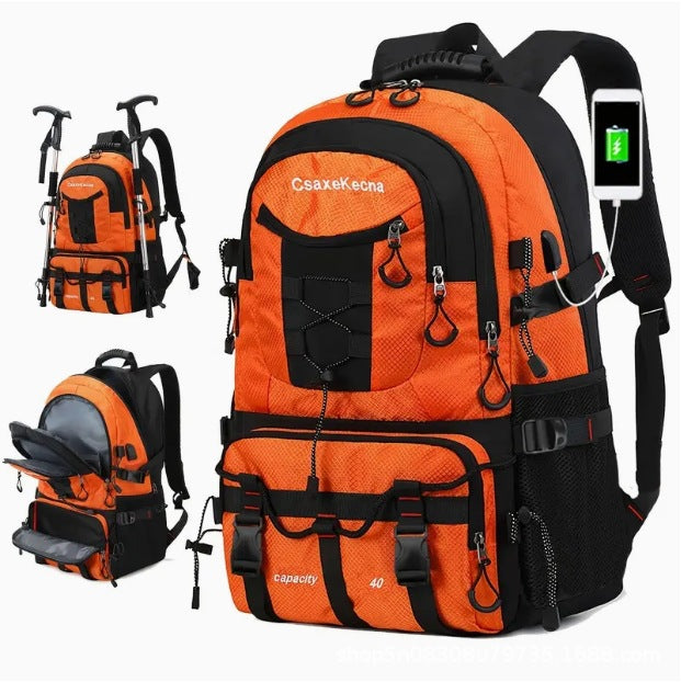 Large Capacity Men's Mountaineering Backpack Travel Backpack - Image 5