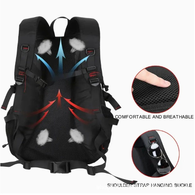 Large Capacity Men's Mountaineering Backpack Travel Backpack - Image 6