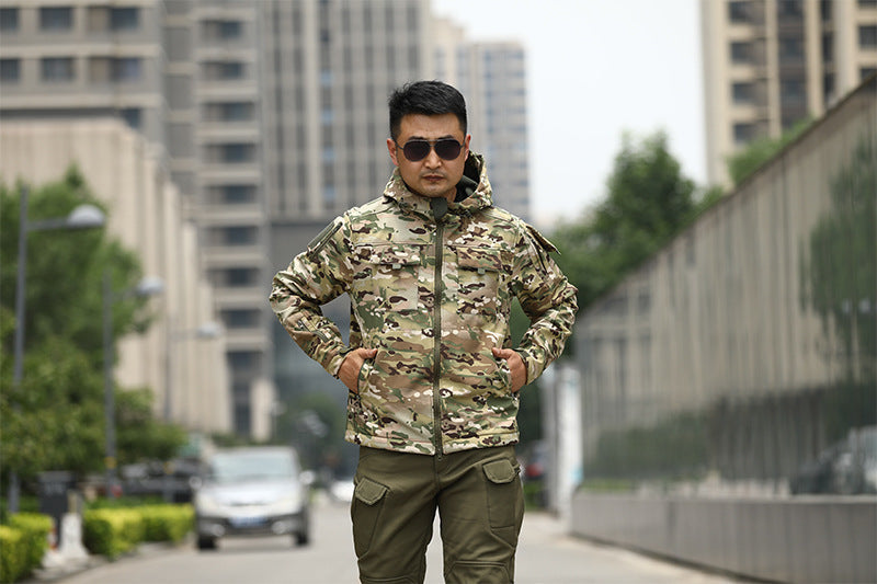 Shell Jacket Camouflage Cold Sports Outdoor Tactics Fleece Sweater - Image 5