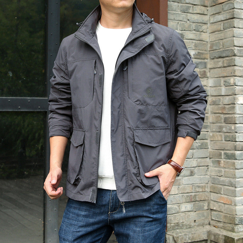 Mountaineering Hooded Jacket Men's Casual Jacket Outdoor - Image 3