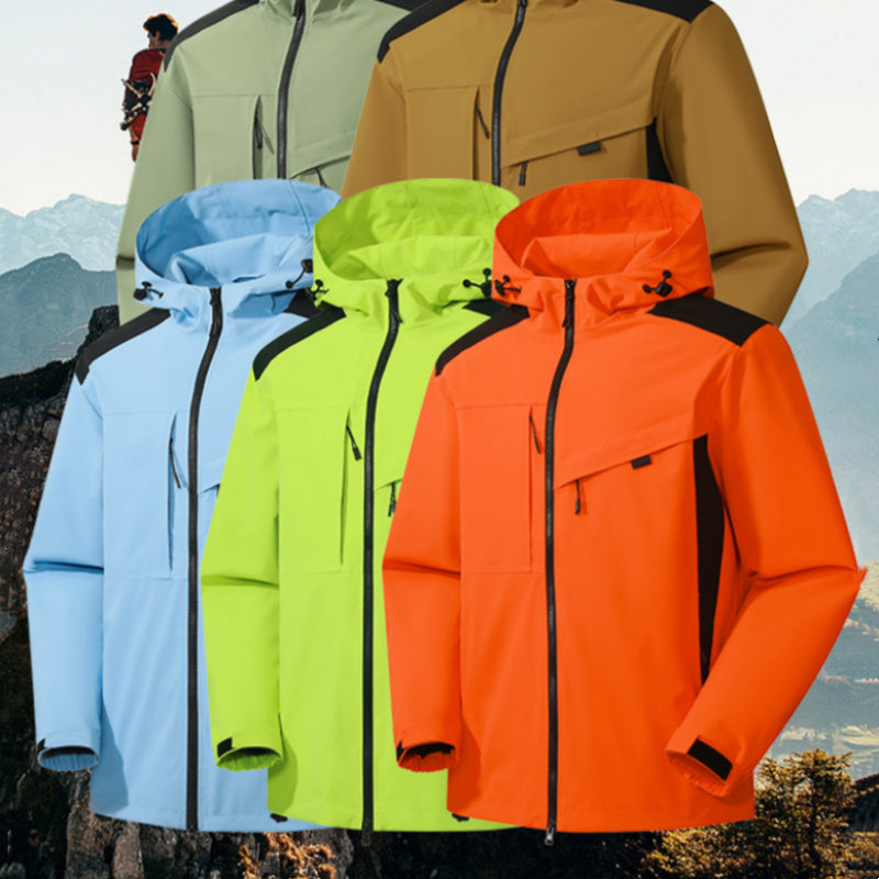 Waterproof Windproof Outdoor Shell Jacket Men And Women Same Style Jacket - Image 13