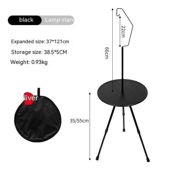 Outdoor Camping Folding Aluminum Alloy Tripod Table - Image 12