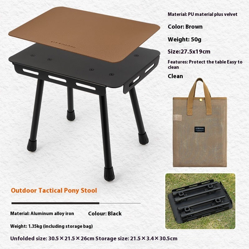 CLS Outdoor Dual Use Mini Folding Table Camping Stool - Image 12