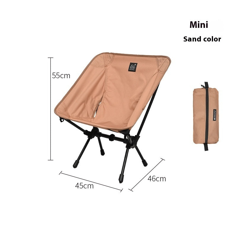 Lightweight Portable Foldable Outdoor Aluminum Alloy Moon Chair - Image 4