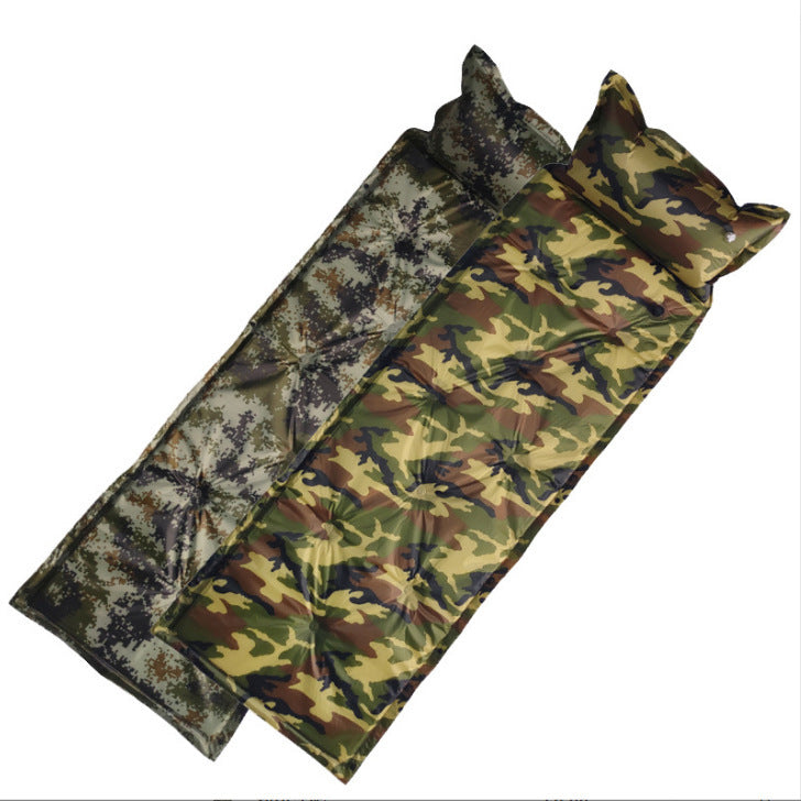 Camo Automatic Inflatable Cushion With Pillow Outdoor Camping Camping Damp - Image 6