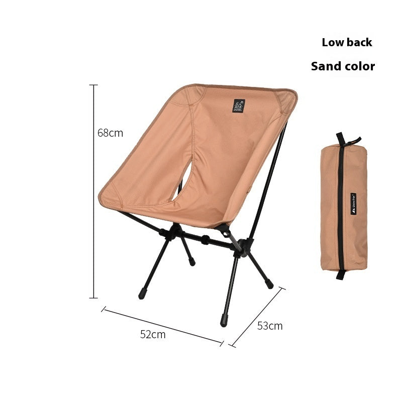 Lightweight Portable Foldable Outdoor Aluminum Alloy Moon Chair - Image 5